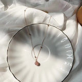 Real Girl Heart Pearl Necklace Strawberry Niche Short Fund