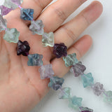 Multi-Color 10mm Purple Fluorite Fancy Beads