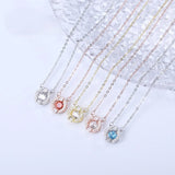 Heart Necklace Flash Pendant Female Dance Silver Jewelry