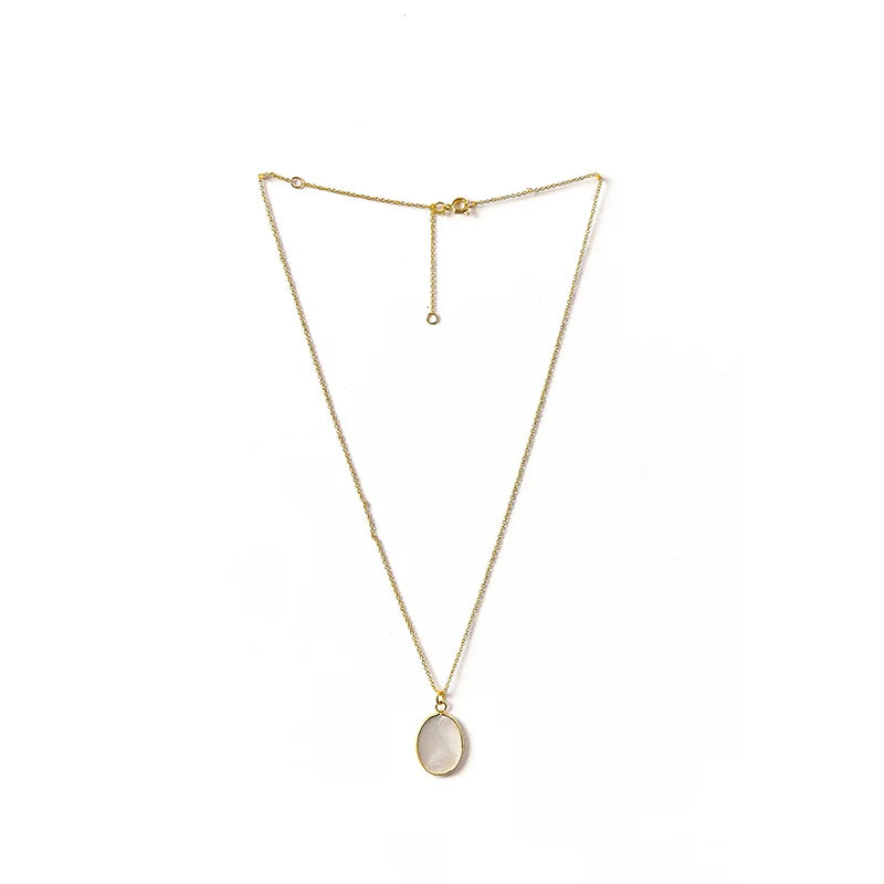 18K Shellfish Pendant Necklace for Women