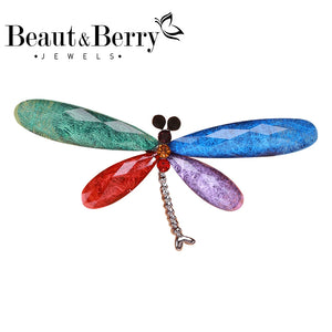 Dragonfly Brooch 7 Colors Ladies Jewelry Wedding Party Insect Accessories