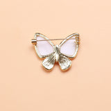 Beaut&Berry Acrylic Butterfly Brooches Unisex Rhinestone Insects Pin
