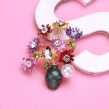 Sunflower Enamel Brooch Pin for Wedding Banquet Party
