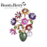Sunflower Enamel Brooch Pin for Wedding Banquet Party