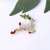 Christmas Tree Santa Claus Snowman Brooch Wreath Stockings Elk Brooch