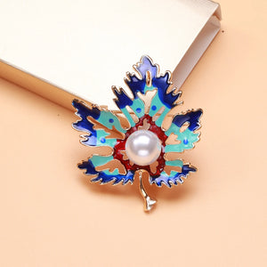 Maple Leaf Brooch 2 Colors Women's Jewelry