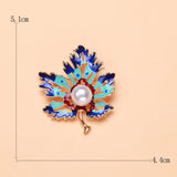 Maple Leaf Brooch 2 Colors Women's Jewelry