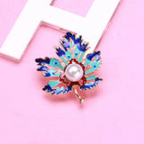 Maple Leaf Brooch 2 Colors Women's Jewelry
