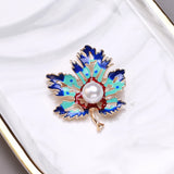 Maple Leaf Brooch 2 Colors Women's Jewelry
