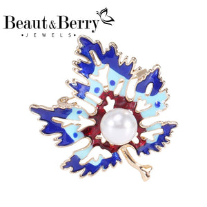 Maple Leaf Brooch 2 Colors Women's Jewelry