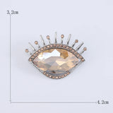 Beaut&Berry Devil's Eye Glass Lady Brooch Wedding Party Pin Gift