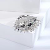 Beaut&Berry Devil's Eye Glass Lady Brooch Wedding Party Pin Gift