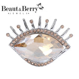 Beaut&Berry Devil's Eye Glass Lady Brooch Wedding Party Pin Gift