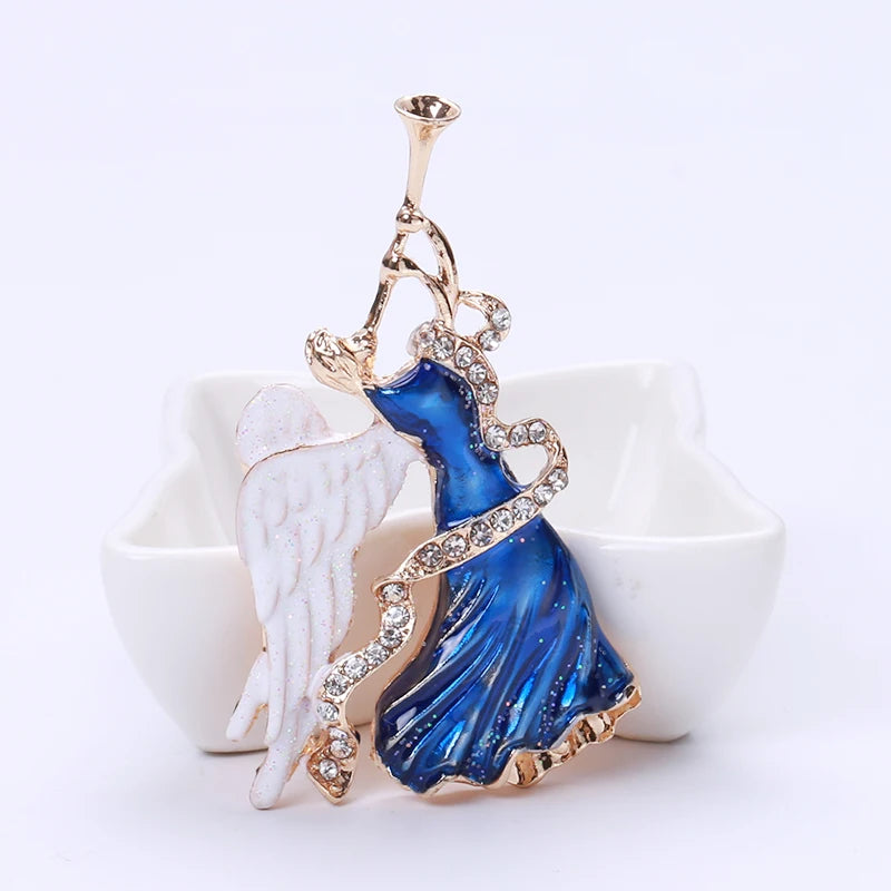 Beaut&Berry Drip Angel Goddess Brooch Women's Fine Brooch