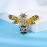 Elegant Bee Lady Brooch in Dripping Colored Design