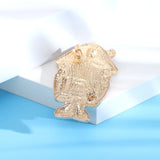 Beaut&Berry Dripping King Lady Brooch Wedding Celebration Gift Pin