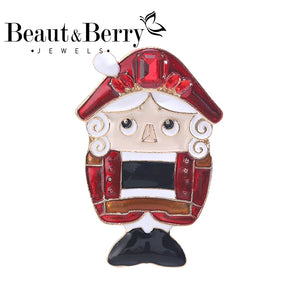 Beaut&Berry Dripping King Lady Brooch Wedding Celebration Gift Pin