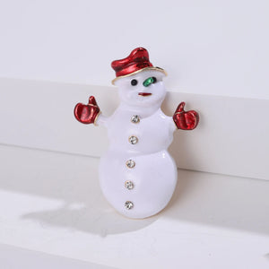 Beaut&Berry Dripping Snowman Christmas Brooch
