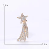 Beaut&Berry Five-Pointed Star Fringe Ladies Brooch