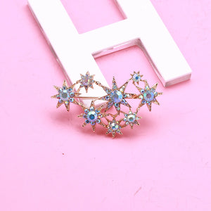 Beaut&Berry Gypsophila Lady Brooch Star Brooch Wedding Party Gift Office Accesso
