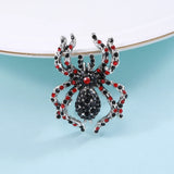 Beaut&Berry Halloween Rhinestone Spider Brooch 2 Colors