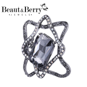 Beaut&Berry Glass Brooch Wedding Party Pin Office Accessory
