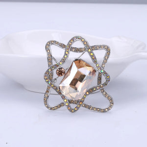 Beaut&Berry Glass Brooch Wedding Party Pin Office Accessory