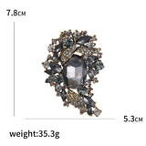 Crystal Glass Brooch Corsage Women's Clothing Accessory