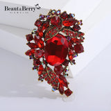 Crystal Glass Brooch Corsage Women's Clothing Accessory