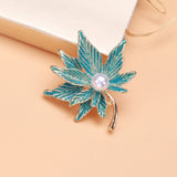 Beaut&Berry Leaves Maple Brooches Enamel Flower Brooch Pins