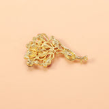 Crystal Peacock Brooches 4-color Rhinestone Bird Pins
