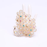Beaut&Berry Peacock Brooch Lady Brooch Office Gift Wedding Party Festive Brooch