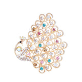 Beaut&Berry Peacock Brooch Lady Brooch Office Gift Wedding Party Festive Brooch