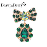 Beaut&Berry Pearl Bow Pendant Ladies Brooch Silver 2 Office Pin