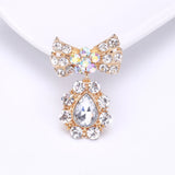 Beaut&Berry Pearl Bow Pendant Ladies Brooch Silver 2 Office Pin