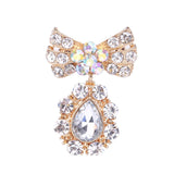 Beaut&Berry Pearl Bow Pendant Ladies Brooch Silver 2 Office Pin