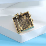 Beaut&Berry Phonograph Ladies Brooch Silver Office Festive Party Accessories