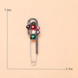 Beaut&Berry Flower Brooch Retro Palace Style Green Pin