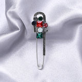 Beaut&Berry Flower Brooch Retro Palace Style Green Pin