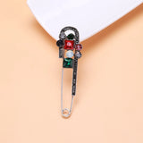 Beaut&Berry Flower Brooch Retro Palace Style Green Pin