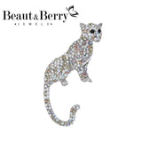 Leopard Rhinestone Brooch for Wedding Party Pin