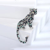 Leopard Rhinestone Brooch for Wedding Party Pin