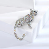 Leopard Rhinestone Brooch for Wedding Party Pin