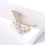 Beaut&Berry Rhinestone Botanical Brooch Office Gift Festive Wedding Party