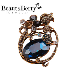 Beaut&Berry Rhinestone Brooch Women's Fine Brooch Party Wedding Accessories
