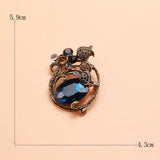 Beaut&Berry Rhinestone Brooch Women's Fine Brooch Party Wedding Accessories