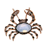 Beaut&Berry Glass Crab Brooch Animal Jewelry Ladies Gift