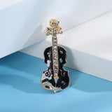 Beaut&Berry Rhinestone Guitar Brooch Wedding Party Accessories