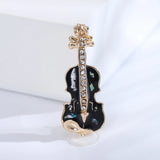 Beaut&Berry Rhinestone Guitar Brooch Wedding Party Accessories
