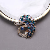 Beaut&Berry Rhinestone Hedgehog Brooch Two Tone Party Brooch